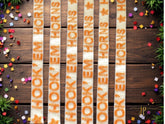 Hook ‘Em Horns Orange and White Gameday Beaded Adjustable Purse Strap