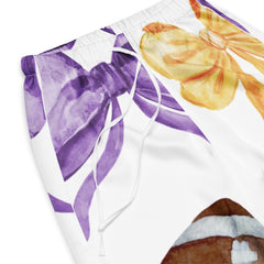 Game Day Purple and Gold Bow Women’s Silky Pajama Pants
