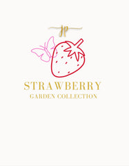 Beaded Pink Strawberry Statement Earrings with Pearl Toppers and Rhinestones
