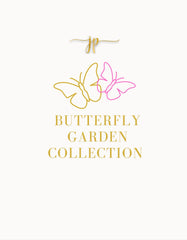 Beaded Butterfly Earrings with Pearl Toppers