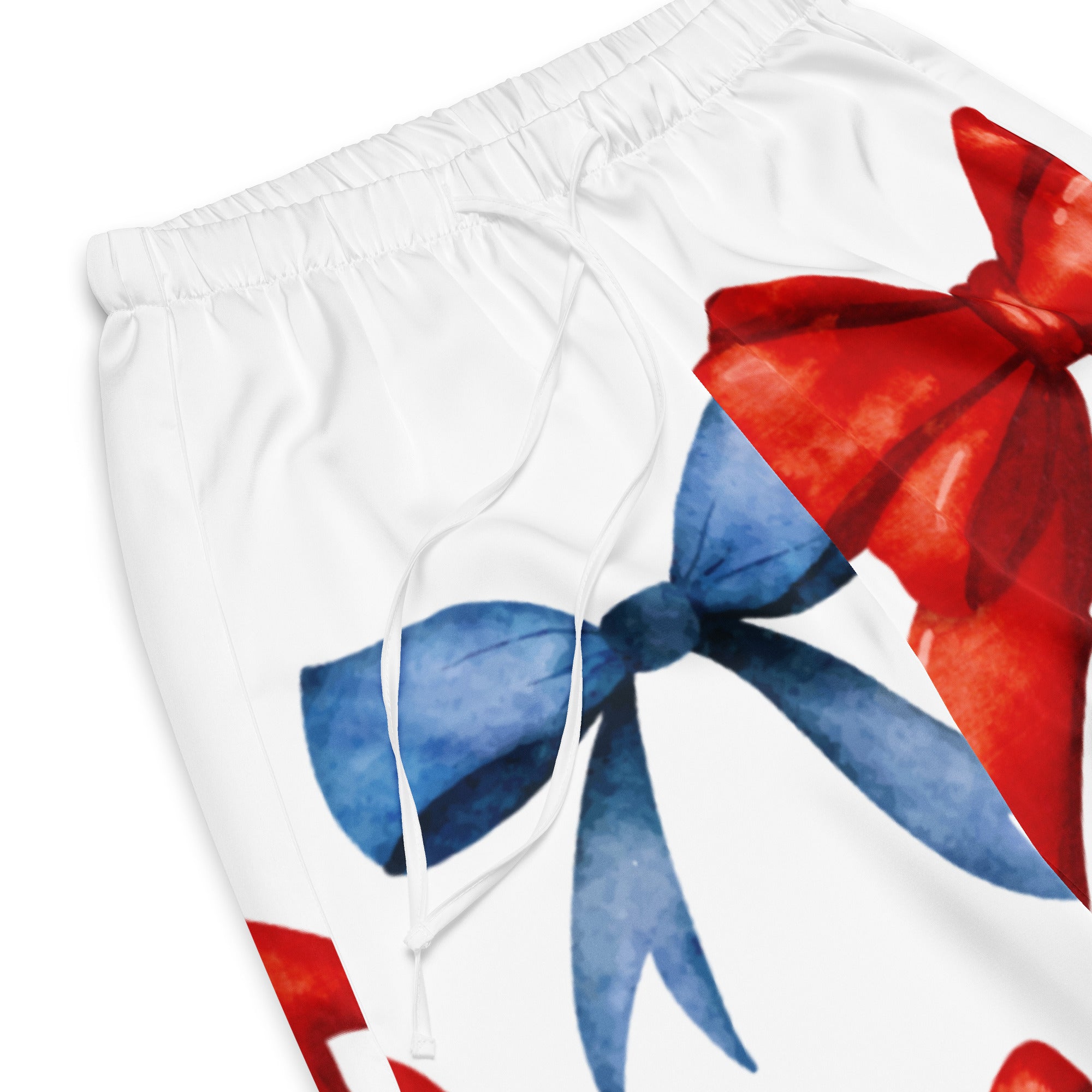 Game Day Red and Blue Bow Women’s Silky Pajama Pants