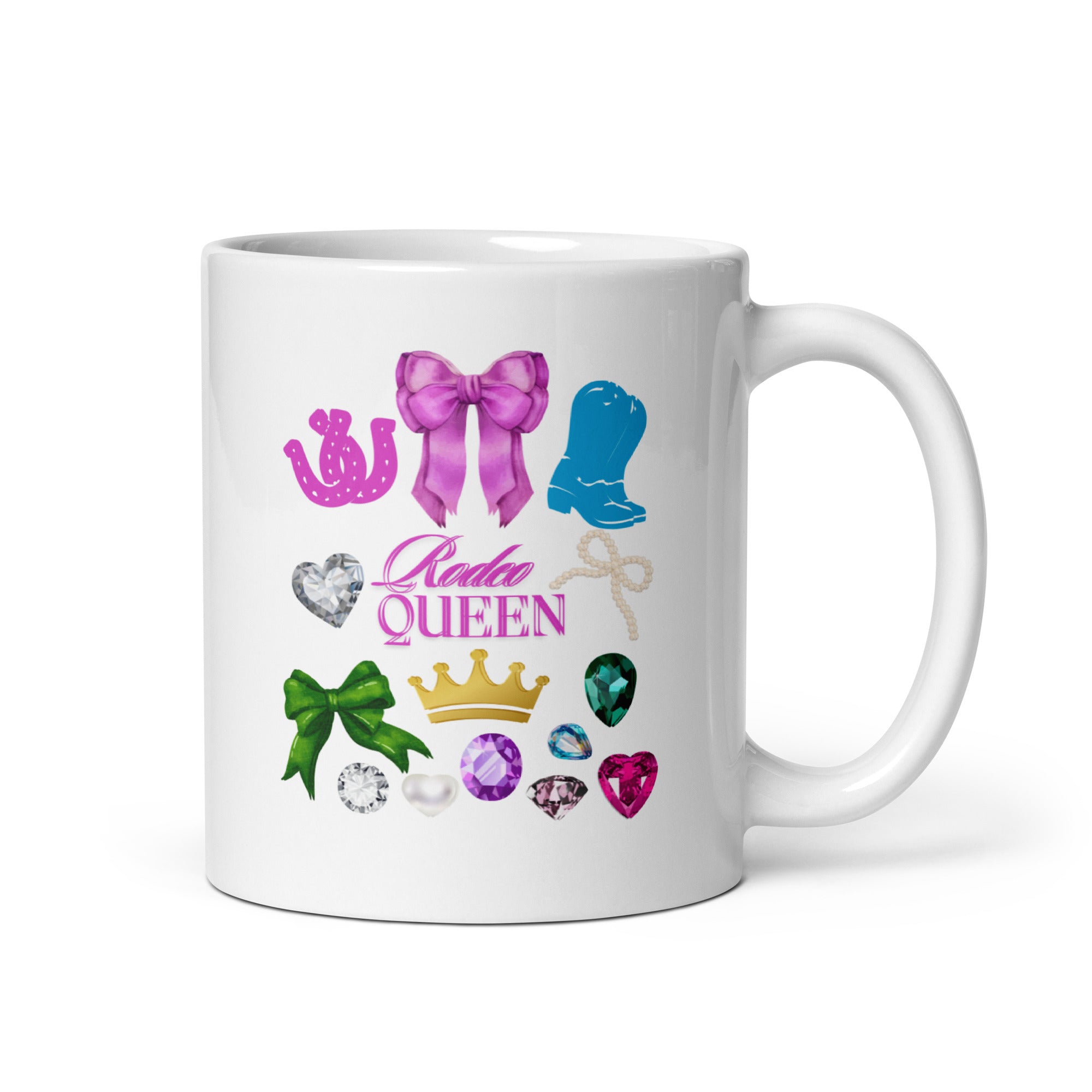 Rodeo Queen White Glossy Mug