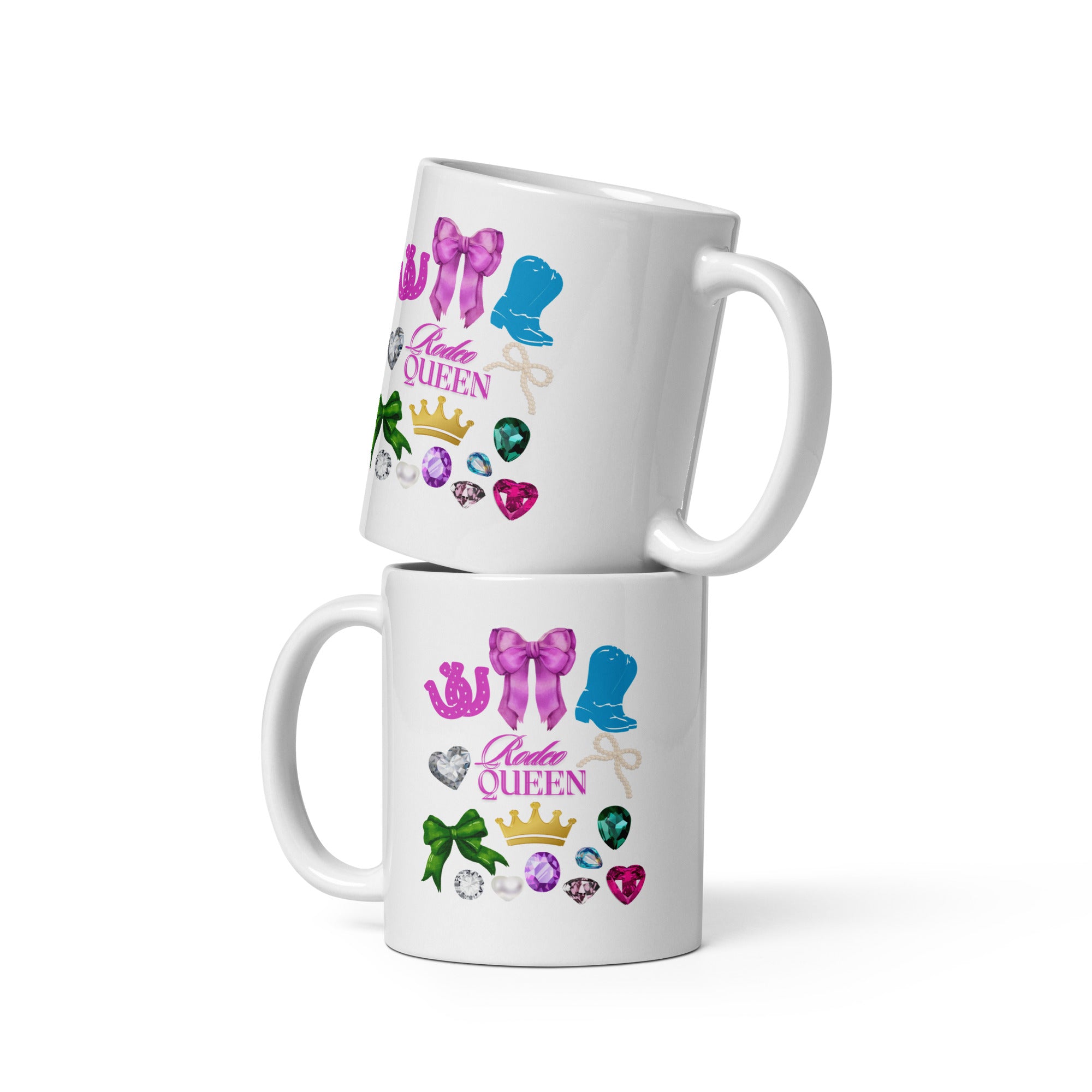 Rodeo Queen White Glossy Mug