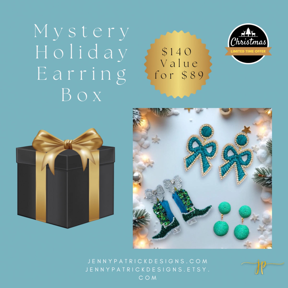 Mystery Holiday Earring Gift Box